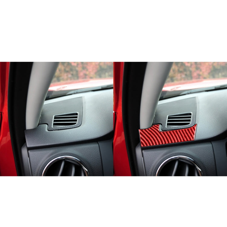 2 PCS / Set Carbon Fiber Car Dashboard Air Outlet Decorative Sticker for Toyota Tundra 2014-2018,Left Drive(Red) by buy2fix