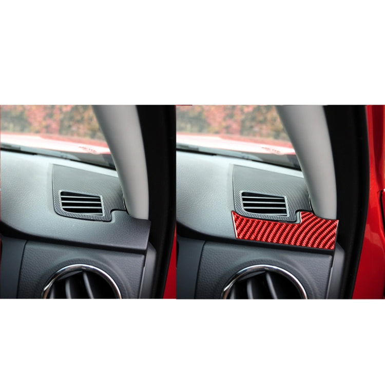 2 PCS / Set Carbon Fiber Car Dashboard Air Outlet Decorative Sticker for Toyota Tundra 2014-2018,Right Drive (Red) by buy2fix