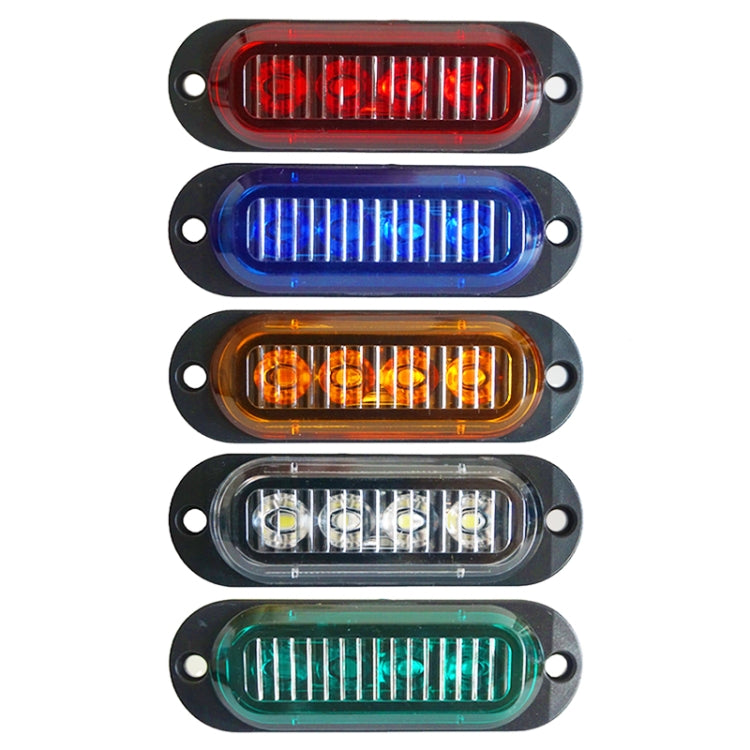 5 PCS MK-087 Car / Truck 4LEDs Side Marker Indicator Lights Bulb Lamp (Yellow Light) - Clearance Lights by buy2fix | Online Shopping UK | buy2fix