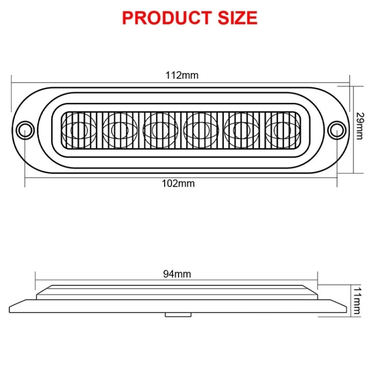 5 PCS MK-093 Car / Truck 6LEDs Side Marker Indicator Lights Bulb Lamp (White Light) - Clearance Lights by buy2fix | Online Shopping UK | buy2fix