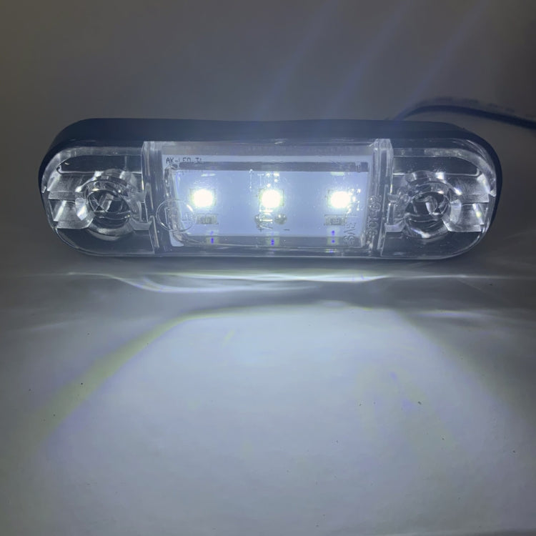 5 PCS MK-327 Car / Truck 3LEDs Side Marker Indicator Light Tail Light (White Light) - Clearance Lights by buy2fix | Online Shopping UK | buy2fix