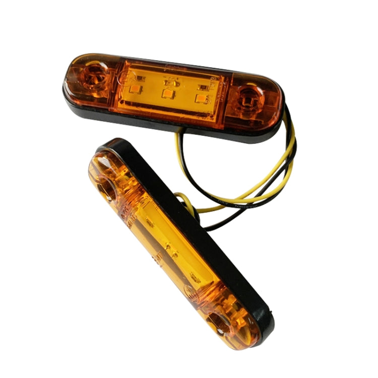5 PCS MK-327 Car / Truck 3LEDs Side Marker Indicator Light Tail Light (Yellow Light) - Clearance Lights by buy2fix | Online Shopping UK | buy2fix