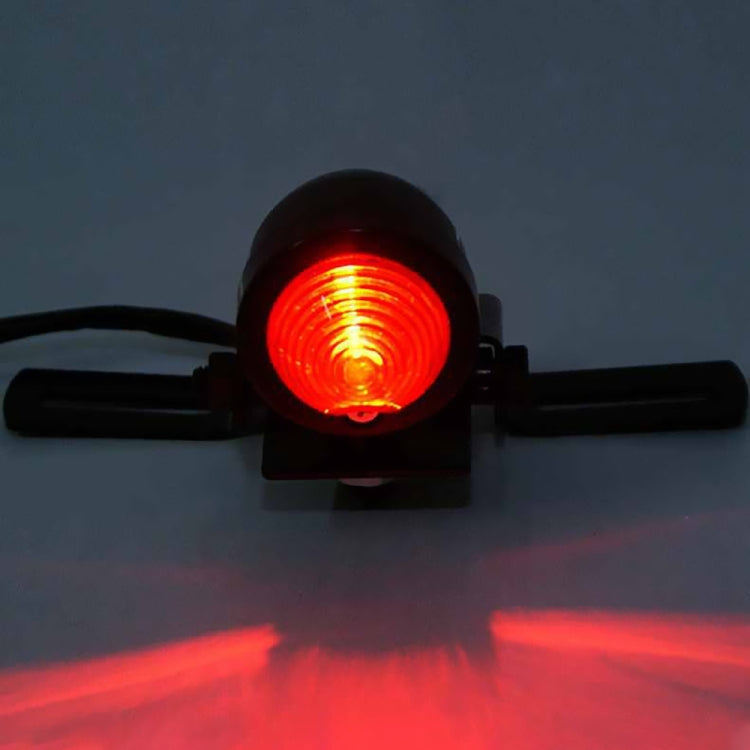 2 PCS KC-WD-FGZXD Motorcycle Retro Round Brake Light with License Plate Holder by buy2fix