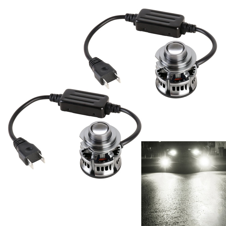 1 Pair H7 27W / DC12V Car Aluminum Alloy Flashing LED Headlight (White Light) - LED Headlamps by buy2fix | Online Shopping UK | buy2fix