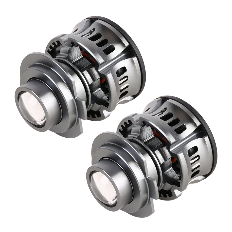 1 Pair H7 27W / DC12V Car Aluminum Alloy Flashing LED Headlight (Blue Light) - LED Headlamps by buy2fix | Online Shopping UK | buy2fix