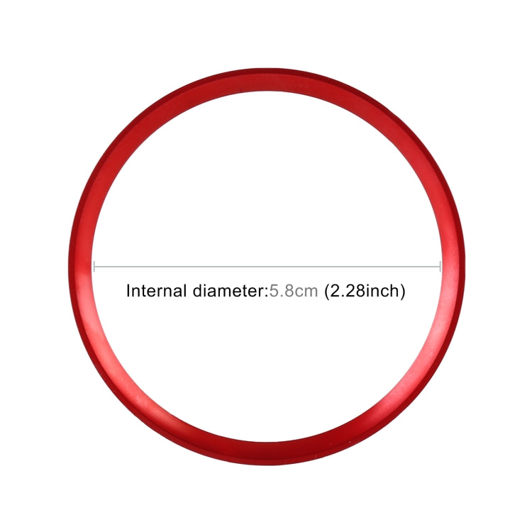 Car Steering Wheel Decorative Ring Cover for Mercedes-Benz,Inner Diameter: 5.8cm (Red) - Decoration Rings by buy2fix | Online Shopping UK | buy2fix