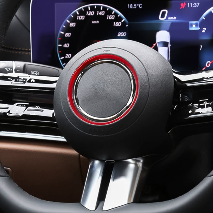 Car Steering Wheel Decorative Ring Cover for Mercedes-Benz,Inner Diameter: 7.2cm (Red) - Decoration Rings by buy2fix | Online Shopping UK | buy2fix