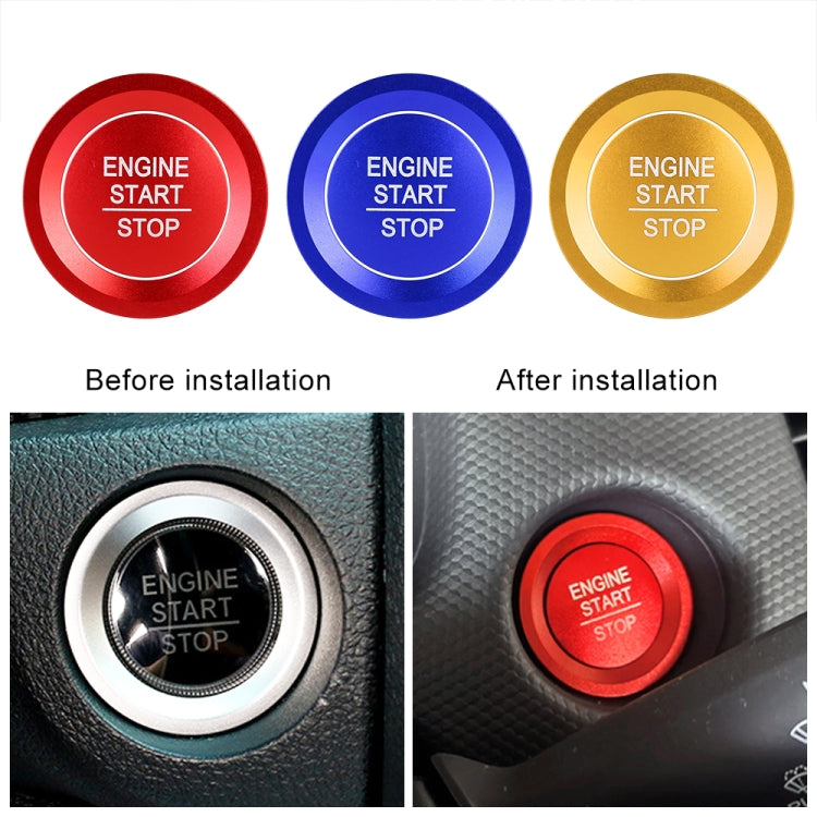 Car Engine Start Key Push Button Ring Trim Sticker for Honda(Gold) by buy2fix