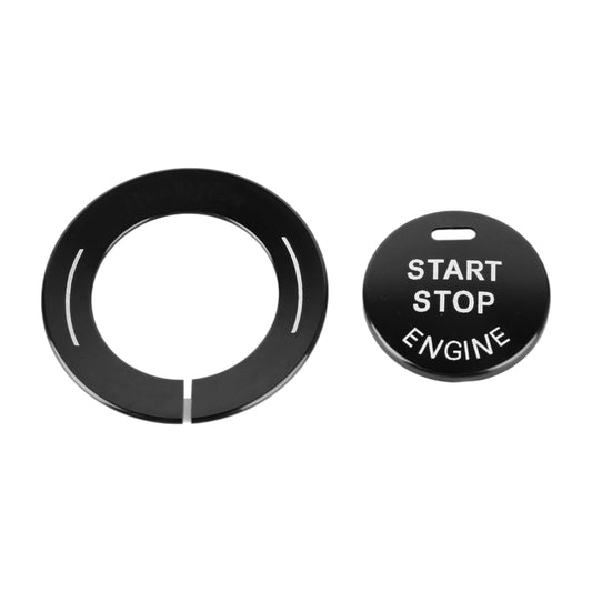 Car Engine Start Key Push Button Ring Trim Sticker for Infiniti (Black) by buy2fix