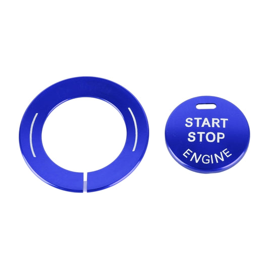 Car Engine Start Key Push Button Ring Trim Sticker for Infiniti (Blue) by buy2fix