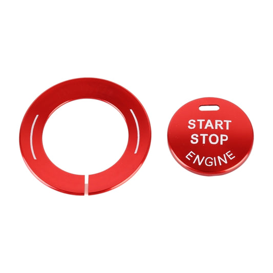 Car Engine Start Key Push Button Ring Trim Sticker for Infiniti (Red) by buy2fix
