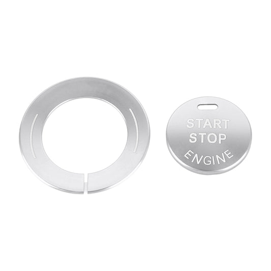 Car Engine Start Key Push Button Ring Trim Sticker for Infiniti (Silver) by buy2fix