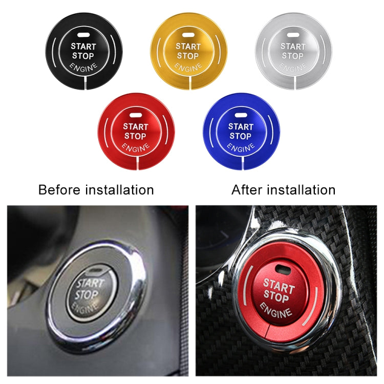 Car Engine Start Key Push Button Ring Trim Sticker for Infiniti (Blue) by buy2fix