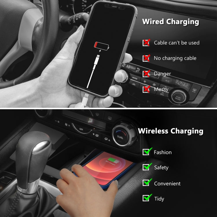 Car Qi Standard Wireless Charger 10W Quick Charging for Mazda CX-5 2017-2020, Left Driving - Wireless Charging Pads by buy2fix | Online Shopping UK | buy2fix