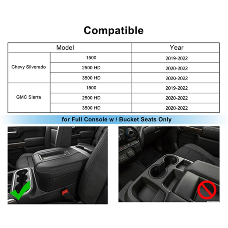 Car Qi Standard Wireless Charger 15W Quick Charging for Chevrolet Silverado 2019-2022, Left and Right Driving - Wireless Charging Pads by buy2fix | Online Shopping UK | buy2fix
