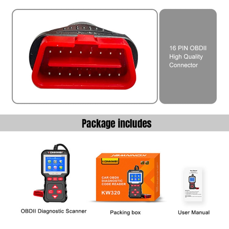 KONNWEI KW320 Car OBD2 Fault Diagnosis Tool by KONNWEI