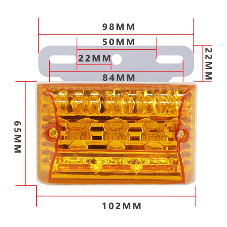 4 PCS ZS-6001 DC24V Car / Truck Side Marker Indicator Lights Bulb Lamp (Blue Light) - Clearance Lights by buy2fix | Online Shopping UK | buy2fix