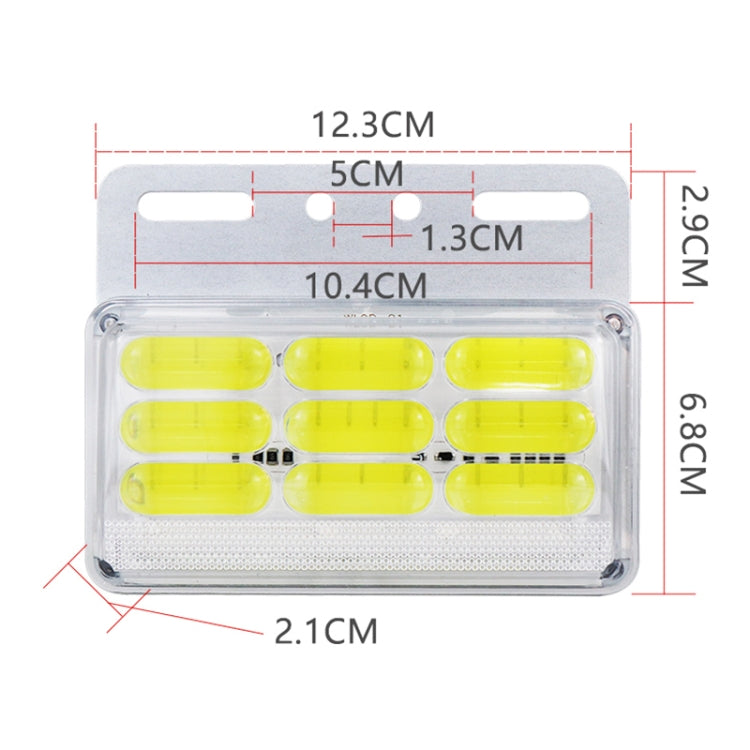 4 PCS ZS-9001 DC24V 9D Waterproof Car / Truck Side Marker Indicator Lights Bulb Lamp (White Light) - Clearance Lights by buy2fix | Online Shopping UK | buy2fix