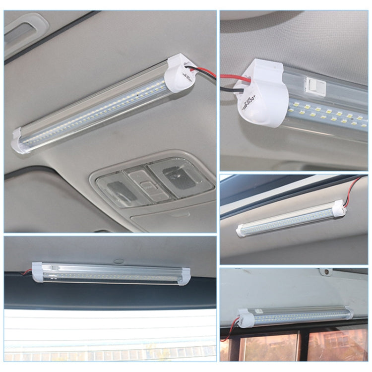 2 PCS ZS-3332 12-85V High Bright 72LEDs RV Dome Light Cabin Light Bar - Dome Lights by buy2fix | Online Shopping UK | buy2fix