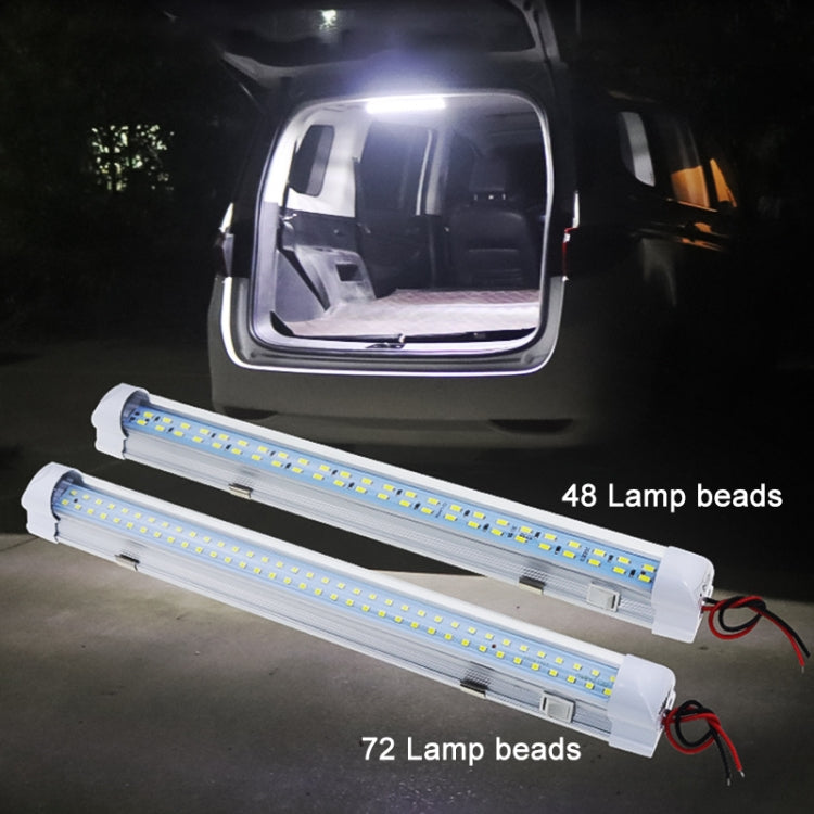 2 PCS ZS-3332 12-85V High Bright 72LEDs RV Dome Light Cabin Light Bar - Dome Lights by buy2fix | Online Shopping UK | buy2fix