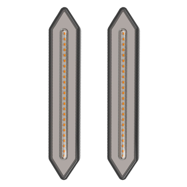 2 PCS Heavy Truck 100LED Two-color Running Water Light Guide Brake Steering Tail Rear Bumper Light - Warning Lights by buy2fix | Online Shopping UK | buy2fix