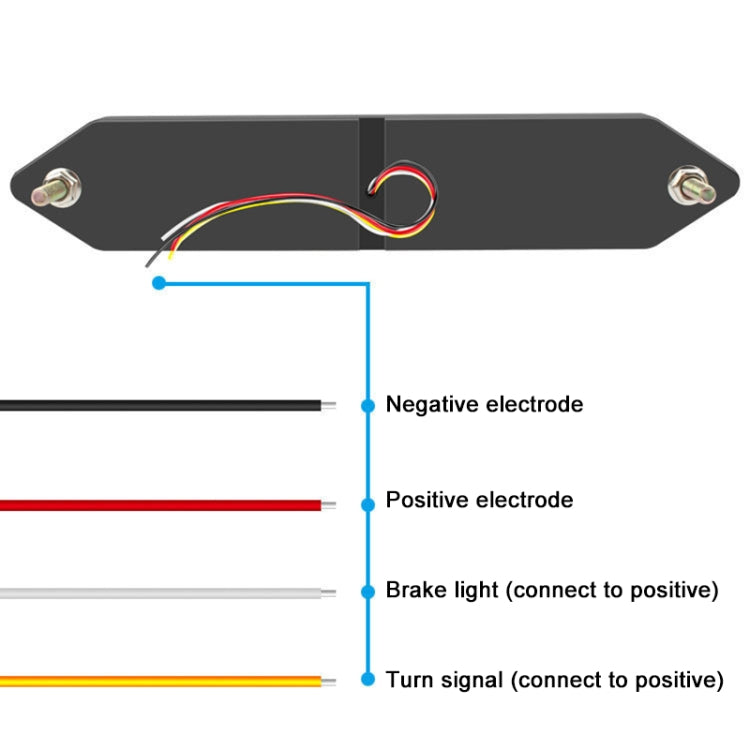 2 PCS Heavy Truck 100LED Two-color Running Water Light Guide Brake Steering Tail Rear Bumper Light - Warning Lights by buy2fix | Online Shopping UK | buy2fix