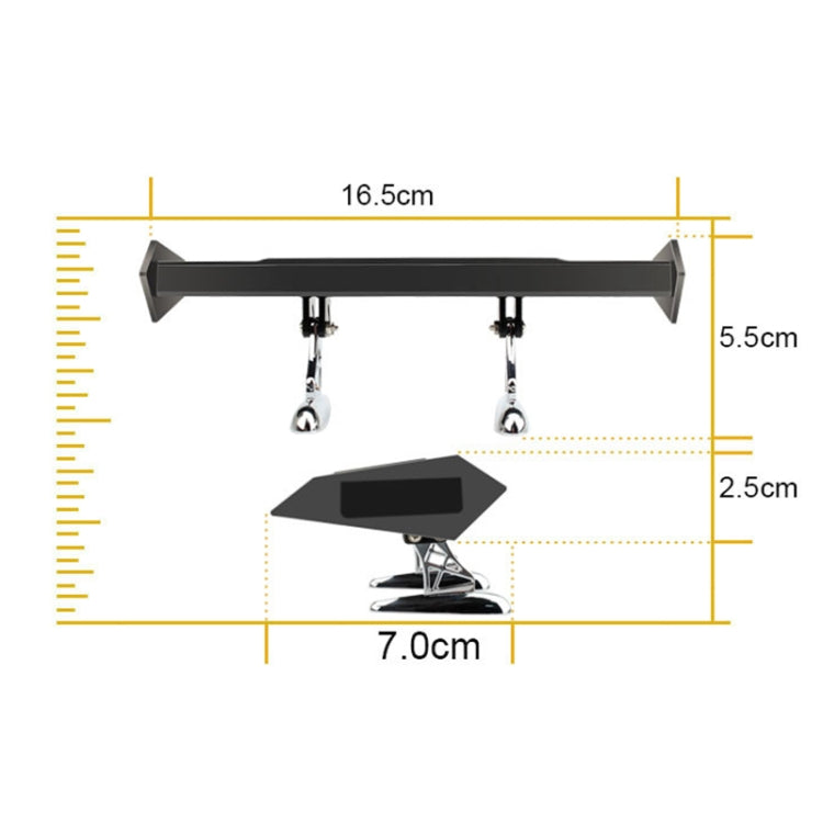 Car Mini Rear Wing with Light Solar Anti-collision Tail Light - Warning Lights by buy2fix | Online Shopping UK | buy2fix