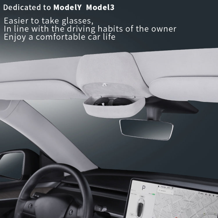 Car Ordinary Version Sunglasses Storage Box for Tesla Model Y 2019-2023 by buy2fix