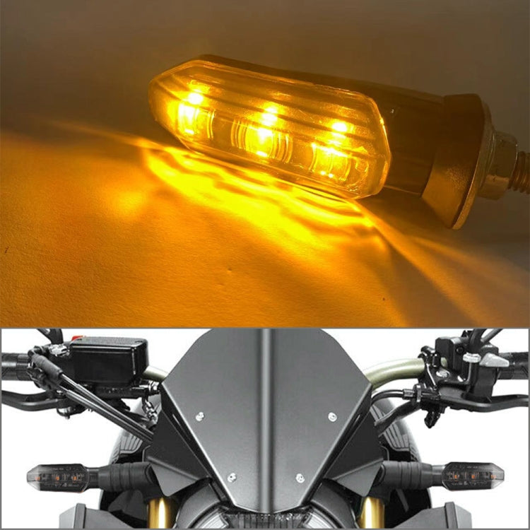 4 PCS MK-200 3LED Highlight Motorcycle Turn Signal Light (Black) - Signal Lights by buy2fix | Online Shopping UK | buy2fix