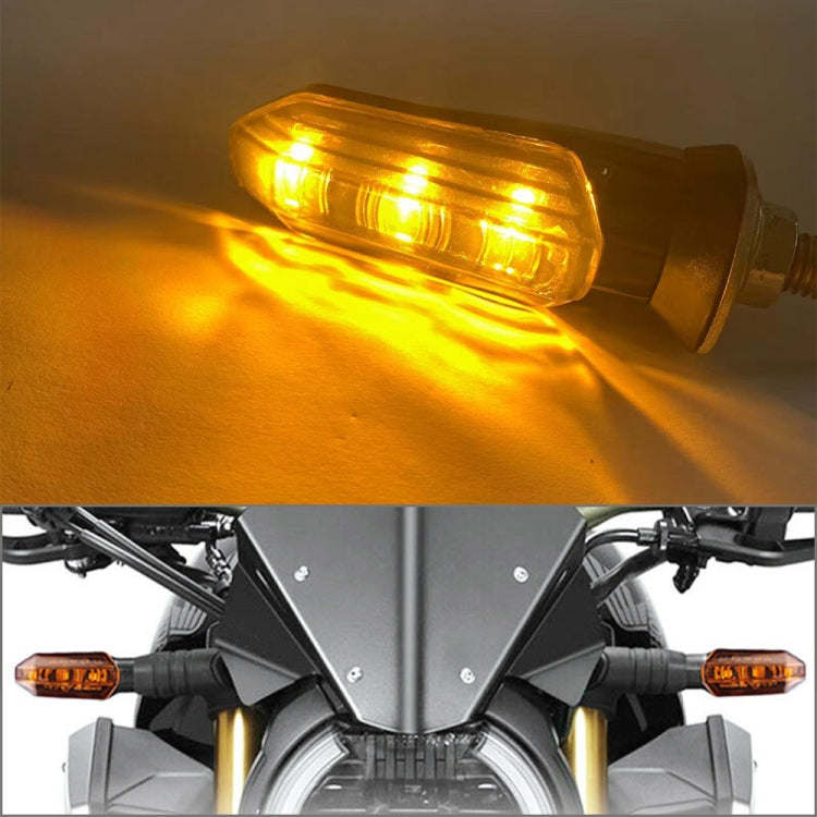 4 PCS MK-200 3LED Highlight Motorcycle Turn Signal Light (Yellow) - Signal Lights by buy2fix | Online Shopping UK | buy2fix