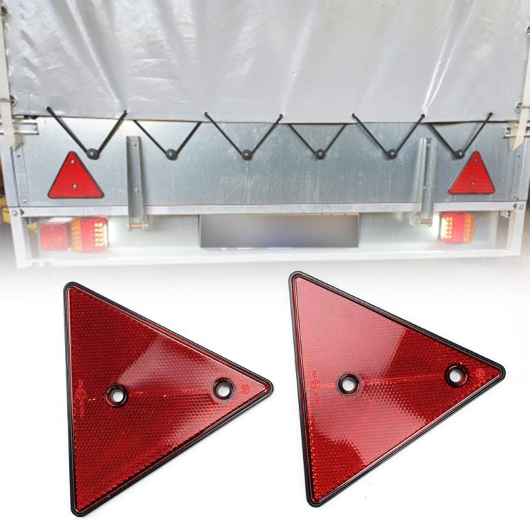 5 PCS MK-292 Trucks Trailers RV IP67 Waterproof Triangular Red Reflector - Reflective Material by buy2fix | Online Shopping UK | buy2fix