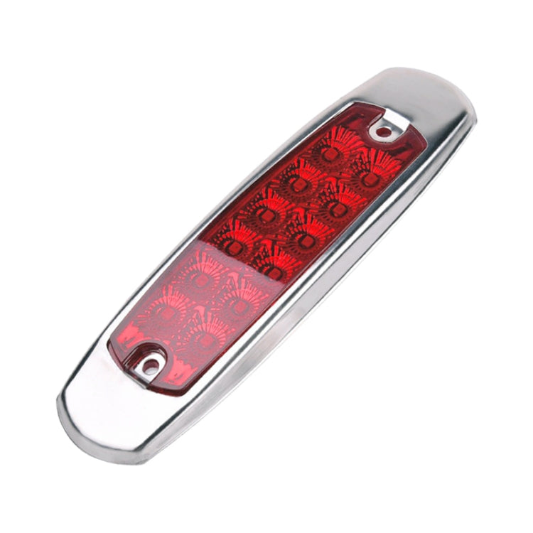 4 PCS MK-338 DC12-24V Truck 12LEDs Side Clearance Maker Light (Red Light) - Clearance Lights by buy2fix | Online Shopping UK | buy2fix