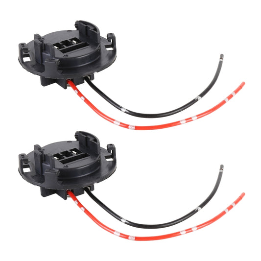 1 Pair TK-306 H7 Halogen Lamp Socket Car Bulb Holder Base with Cable for Hyundai Tucson 2017 / Kia Carnival - Wires by buy2fix | Online Shopping UK | buy2fix