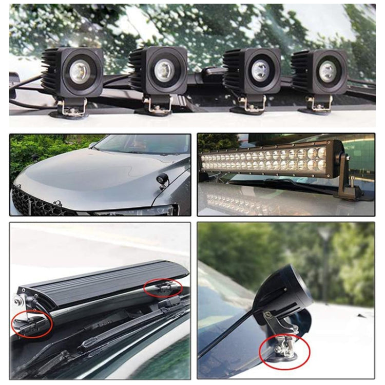 Y-005 Pair Universal LED Strip Light Mounting Bracket - Car Light Accessories by buy2fix | Online Shopping UK | buy2fix