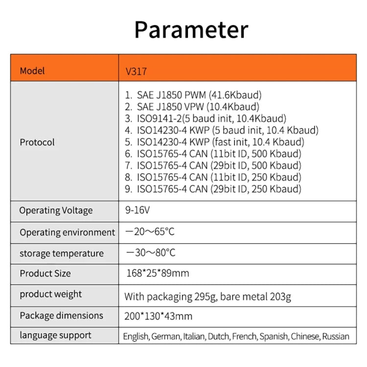 V317 Car Fault Detector OBD2 ELM327 Scanner Code Reader by buy2fix