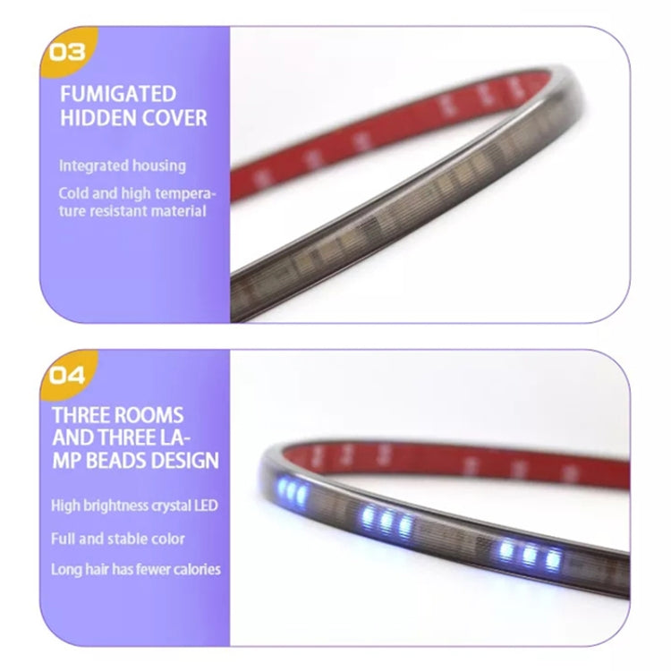 S20-200CM 200cm DC12V-24V Car Rear LED RGB Daytime Running Lights Strip Colorful Lamp - Running Lights by buy2fix | Online Shopping UK | buy2fix