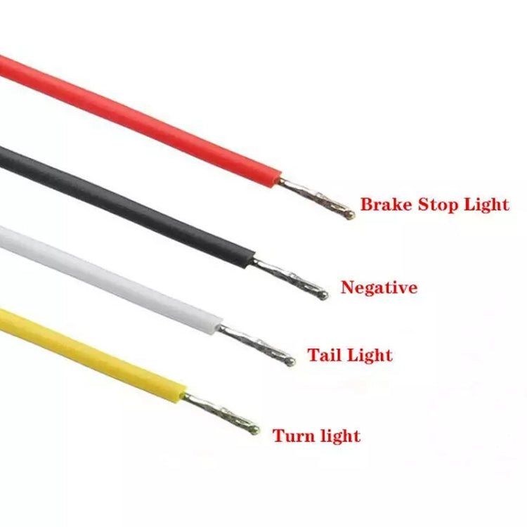 2 PCS Heavy-duty Truck Trailer 100LED Light Guide Two-color Brake Light - Brake Lights by buy2fix | Online Shopping UK | buy2fix