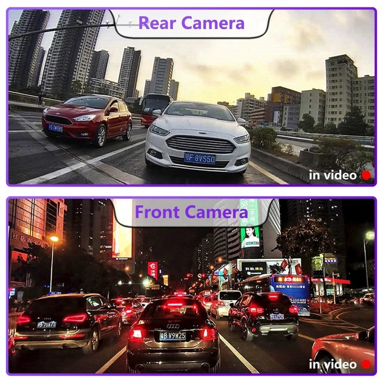 Front and Rear Dual Camera HD InfraredNight Vision Car Dash Cam Driving Recorder by buy2fix