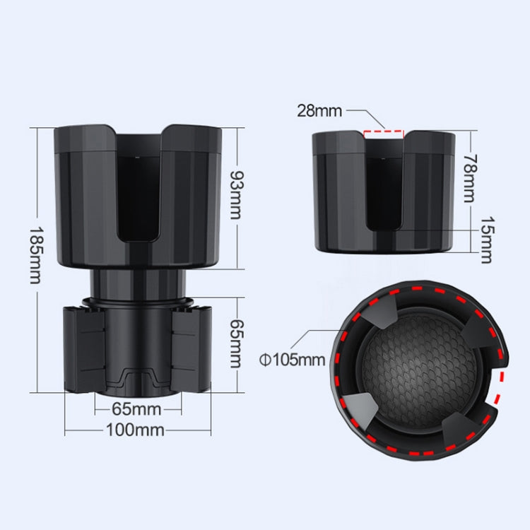 Car Cup Mouth Conversion Large Water Cup Holder - Car Drink Holders by buy2fix | Online Shopping UK | buy2fix