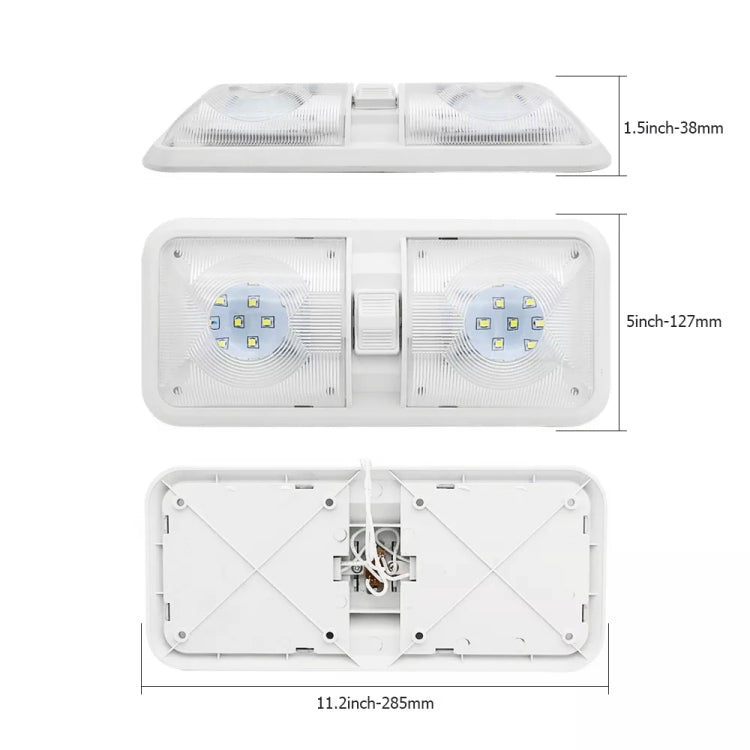12V 48LEDs RV Camper Boat Ceiling Dome Light Spotlight - Dome Lights by buy2fix | Online Shopping UK | buy2fix