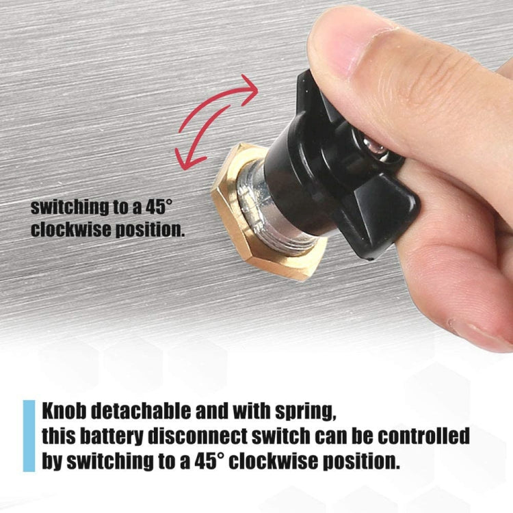 12-24V Car Battery Selector Isolator Disconnect Rotary Switch Cut - Car Switches by buy2fix | Online Shopping UK | buy2fix