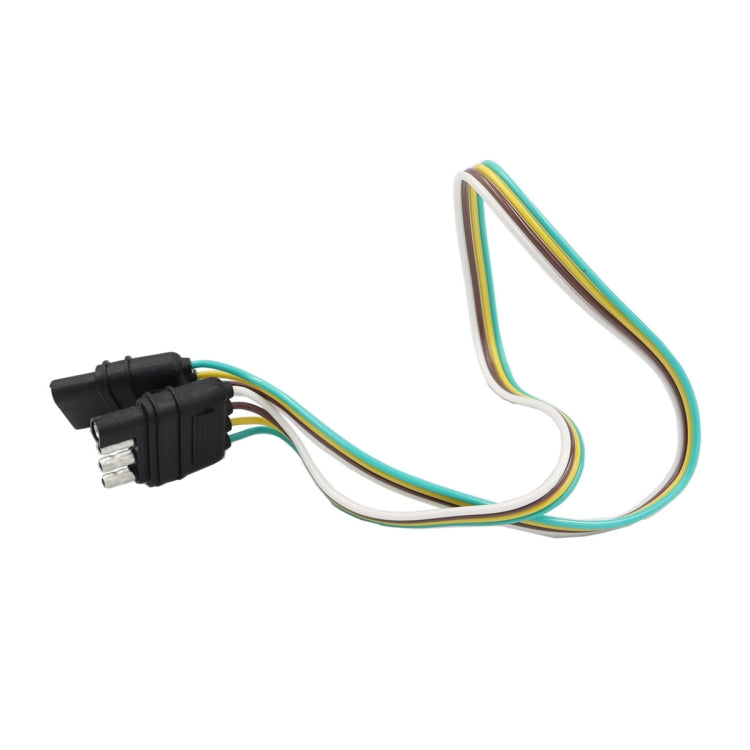 4 Pin Trailer Light Wire Harness Extension 18 Gauge 4-Way Flat Wiring Connector - Terminal connectors by buy2fix | Online Shopping UK | buy2fix