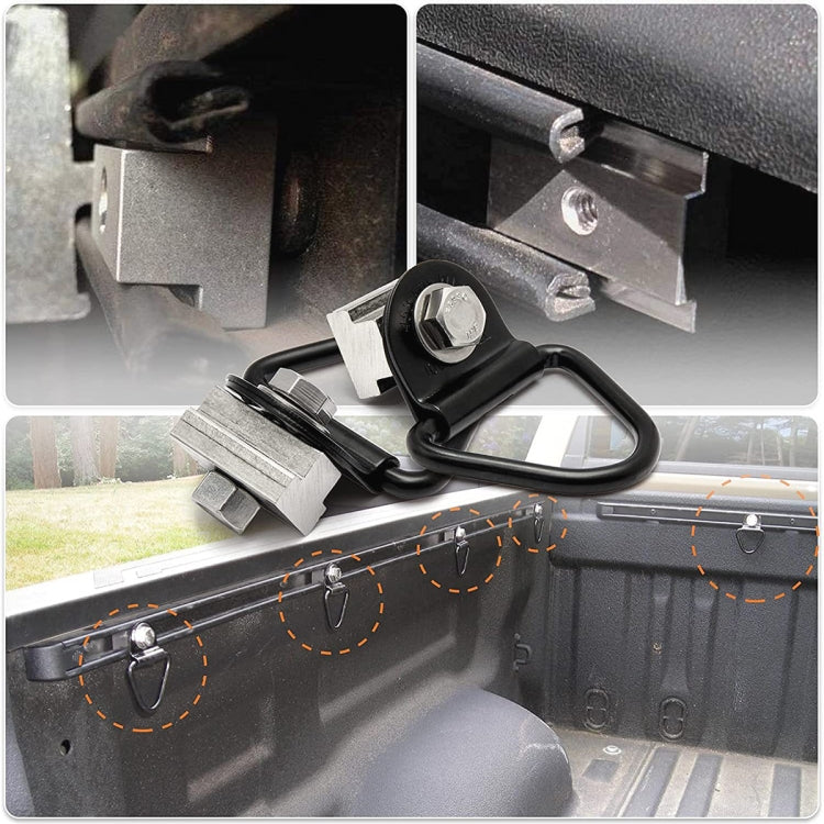 Bed Deck Rails Cleat T Slot Nuts Fits Screws with 3/8 inch-16 Thread for Toyota Tacoma / Tundra - Towing Bars by buy2fix | Online Shopping UK | buy2fix