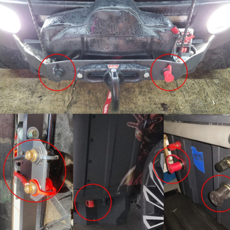 1 Pair Car 20mm Stud Battery Charger Binding Post - Booster Cable & Clip by buy2fix | Online Shopping UK | buy2fix