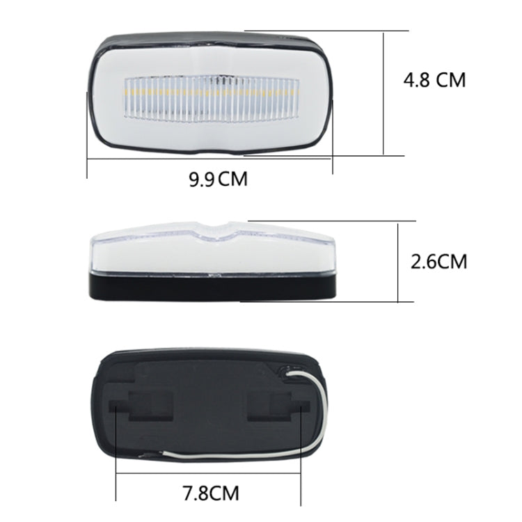 2 PCS MK-190 Truck LED Side Marker Light (Yellow Light) - Running Lights by buy2fix | Online Shopping UK | buy2fix
