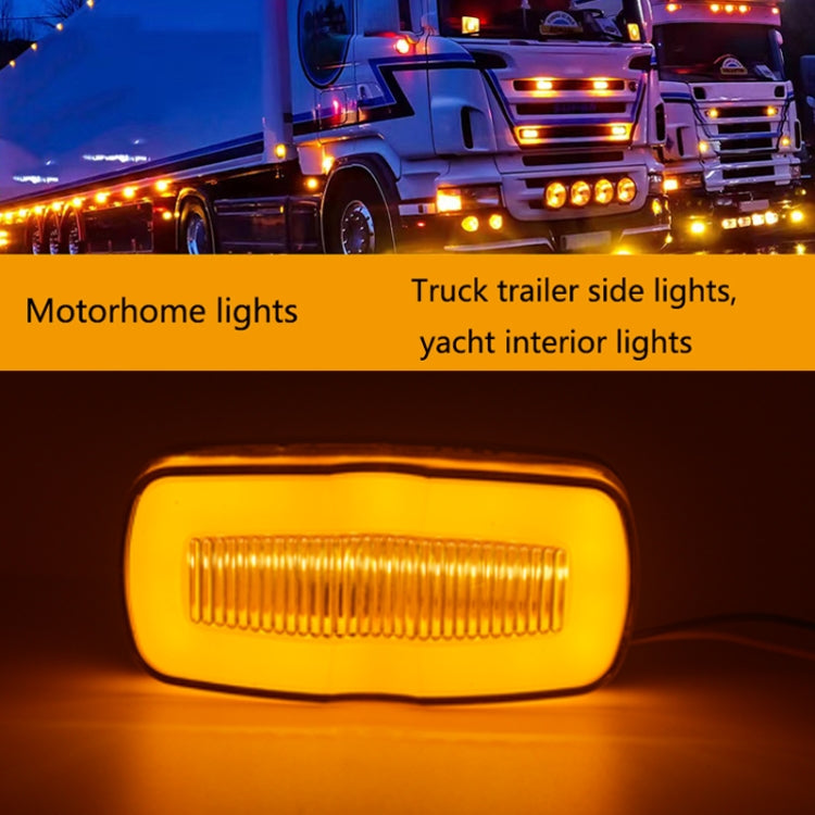 2 PCS MK-190 Truck LED Side Marker Light (Yellow Light) - Running Lights by buy2fix | Online Shopping UK | buy2fix