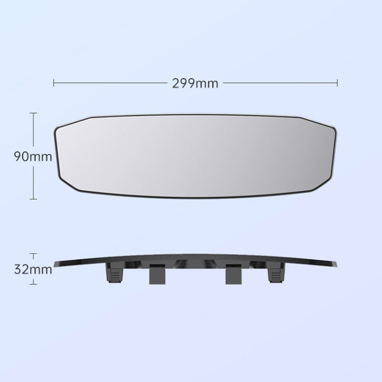 SHUNWEI SD-2415 Car Anti-glare Rear-view Mirror, Size: 299 x 90mm - Interior Mirrors by SHUNWEI | Online Shopping UK | buy2fix