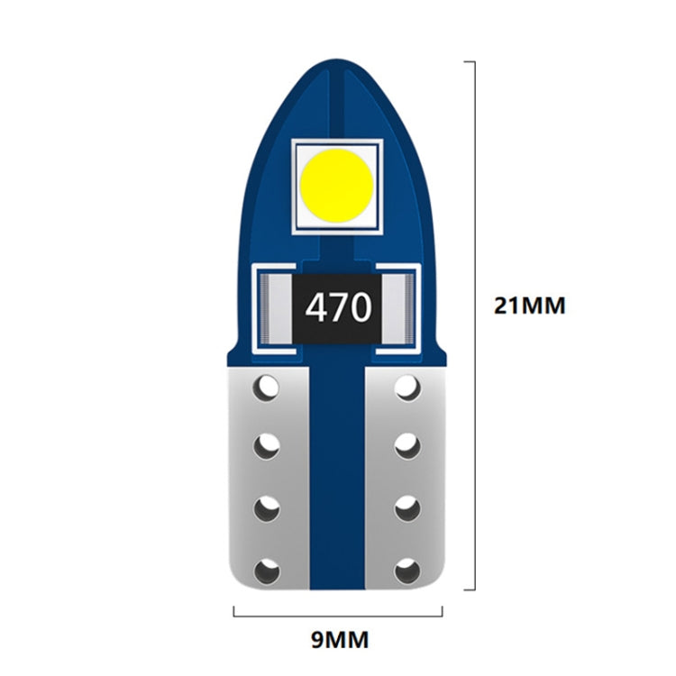20pcs T10 3030-2SMD Car White Light LED Clearance Light Lamp - Clearance Lights by buy2fix | Online Shopping UK | buy2fix