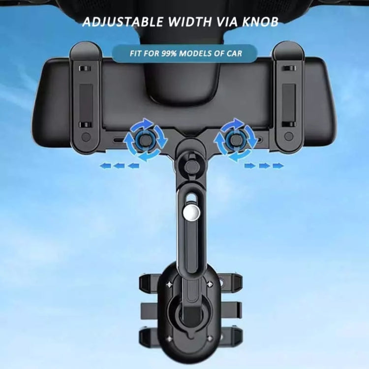Snap-on Rearview Mirror Car Phone Holder In-Car Navigation Bracket - Universal Car Holders by buy2fix | Online Shopping UK | buy2fix