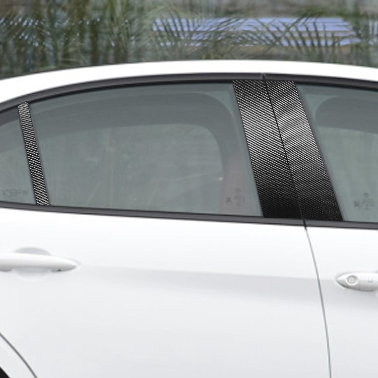 For Alfa Romeo Giulia Carbon Fiber Car B / C / Middle Pillar Door Window Decorative Sticker,Left and Right Drive Universal - Decorative Strip by buy2fix | Online Shopping UK | buy2fix